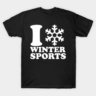 I Love Winter Sports T-Shirt